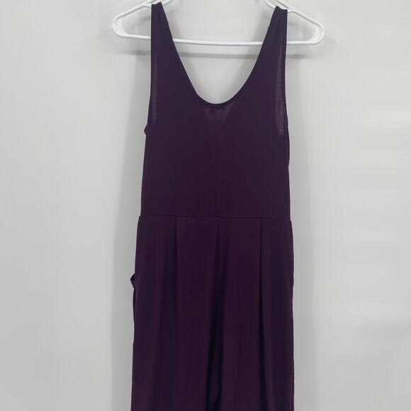 Ambiance Notch V-Neck Sleeveless Jumpsuit Purple Size Medium - Picture 7 of 11